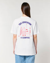 Charger l'image dans la galerie, T-Shirt brodé rouge et bleu Maison Caffarelli x TBS Education