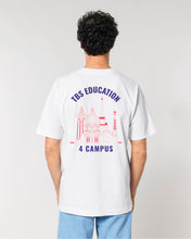 Charger l'image dans la galerie, T-Shirt brodé rouge et bleu Maison Caffarelli x TBS Education